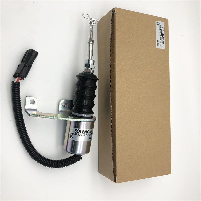 Diselmart 12V SA-3742-12 Flameout Solenoid Switch for Cummins Coil 6CT 8.3 Excavator for Deutz Bosch RSV
