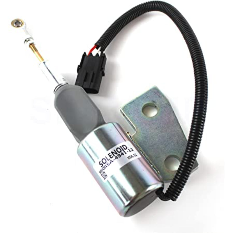 12V 3991167 SA-4941-12 Fuel Stop Solenoid fits for Cummins 4BT Case 550h Dozer Diesel Engine
