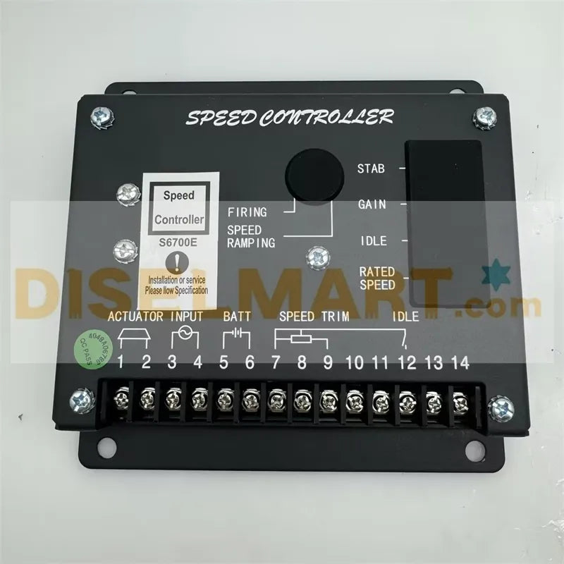 DC 24V S6700E Electronic Generator Speed Control for Cummins Diesel Generator Genset